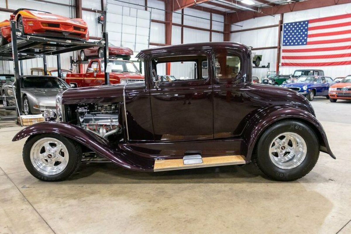 1930 Ford Model A Street Rod 14 Miles Black Cherry Coupe