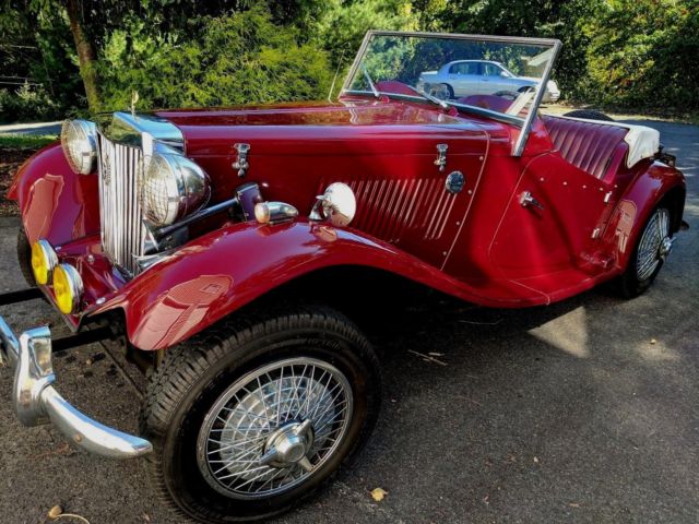 1951 Mg Td Replica Kit Car 4 Cyl 4 Speed Roadster Convertible