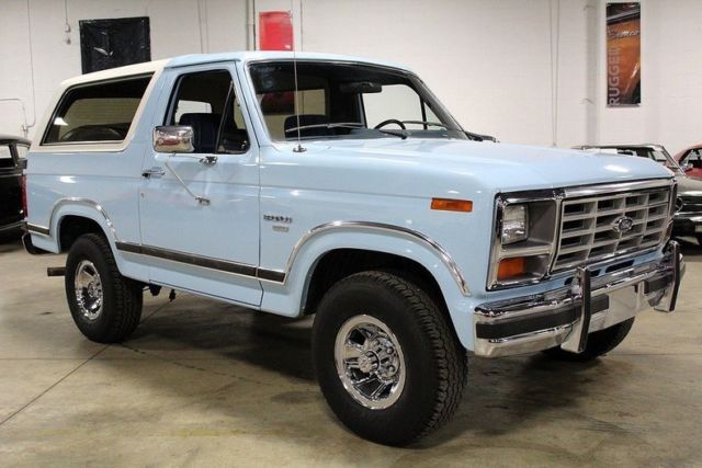 1986 Ford Bronco 80643 Miles Light Blue SUV 302ci V8 4 Speed Automatic