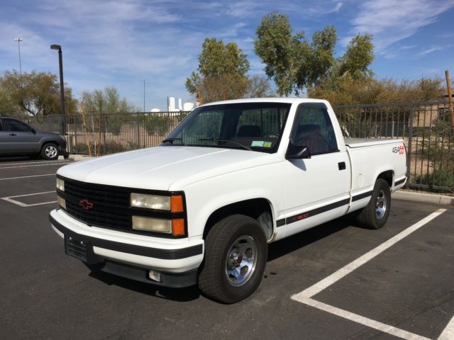 1993 Chevy 1500 454SS Completely Original Rare White.