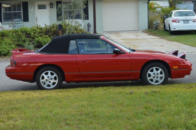 Nissan 240sx SE S13 Convertible, Red.